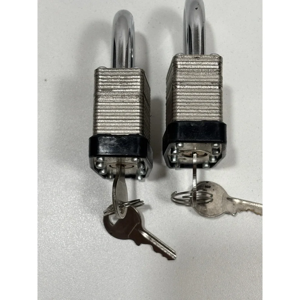 2 Lot  Padlock w/‎ Key 50mm Made in China Working